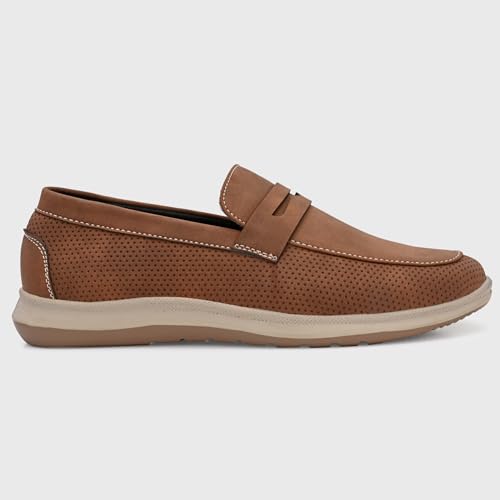 Image of Centrino Commute Loafers for Man | Shoes for Men Stylish | Casual Slip-On Lightweight Moccasins | Cushioned Insole | Comfortable Hand-Stitched Design | Mens Loafer Shoes for Office & Daily Travel Wear (8101)