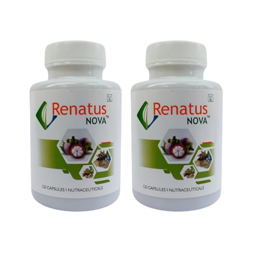 Image of IdikaNutrition Renatus Nova Capsule 120 Ayurvedic - Renatus Nova Original 120 Capsule with 12 Natural Ingredients - Pack of 2