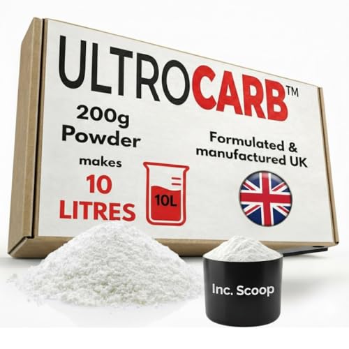 Allendale UltroCarb Ultrasonic Metal Parts & Carb Cleaner - Makes 10L - UK Made Concentrated Cleaning Powder for Small Metal Items Tools & Precision Components - Aluminium-Safe 200g