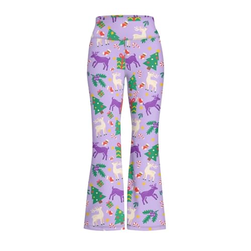 Girls Yoga Pants Flare High Waisted Wide Leg Leggings for Kids4