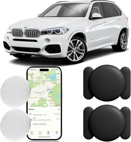 Image of Mini GPS Tracker for Vehicles,Hidden Vehicle Tracking Device with Magnetic Case,Real-Time Mini Magnetic Car Tracker Device Works with Apple Find My (iOS Only),No Monthly Fee (2PCS)