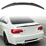 Jie Norman for E92 Rear Spoiler Compatible with 2007-2013 BMW 3 Series Base Coupe 2-Door Rear Trunk Spoiler Wing M4 Style Carbon Fiber Look