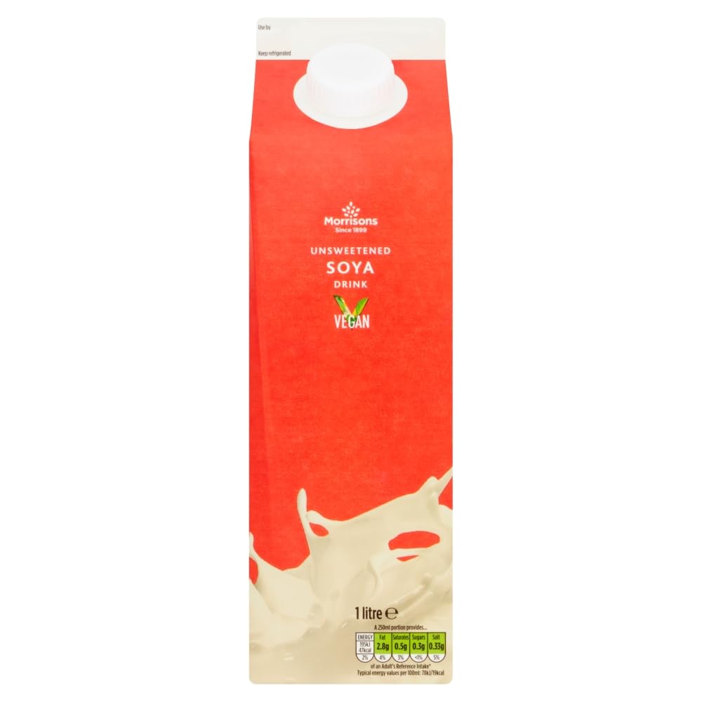 Morrisons Unsweetened Soya Milk 1 litre