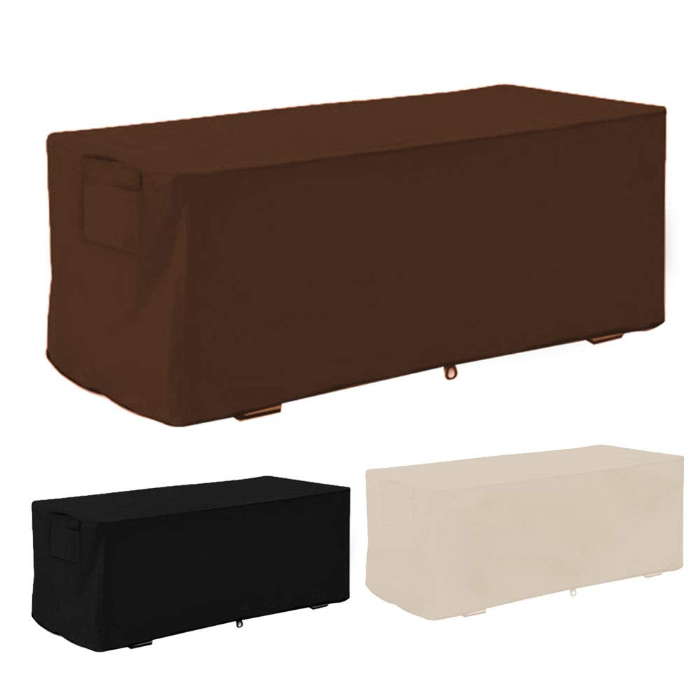 Wakects Cubierta Protectora para Caja de Puente Exterior, Impermeable, 123 x 62 x 55 cm, Negro