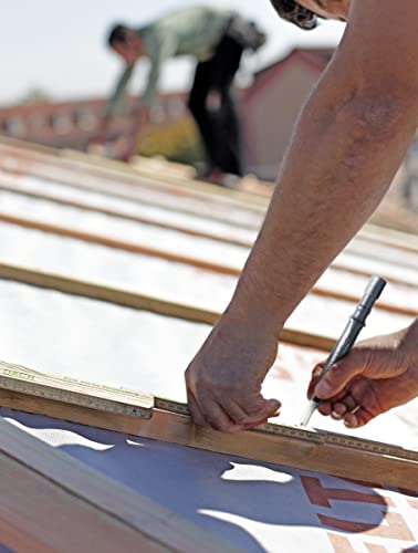 LYRA L4478001, DRY PROFI GIANT Baumarker, inkl. Spitzerpapier und Clip + 4 stk universal Graphite-Minen für alle Oberflächen im Blister