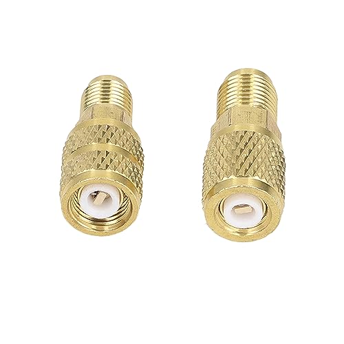 Adaptador de Refrigerante R22 M1/4SAE x F5/16SAE y R410 M5/16SAE x F1/4SAE, Adaptador Giratorio de Cobre miniatura 7