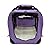 AVC Portable Soft Fabric Pet Carrier Folding Dog Cat Puppy Travel Transport Bag (Medium, Purple)