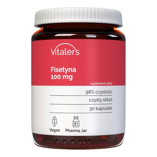 Vitaler's Fisetin 100 mg - 30 Capsules, Vegan, 1 Month of Supplementation, No Preservatives, Pure Composition