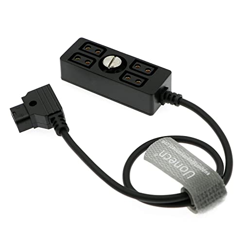Uonecn D-tap maschio a 4 porte Dtap femmina splitter adattatore cavo di alimentazione per fotocamere ARRI RED per TILTA Steadicam IDX Fotografia V-Mount