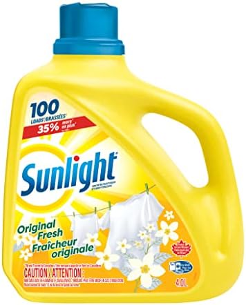 Sunlight Detergent Original Lemon Fresh (100 loads, 4.0L) with Co...