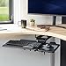 VIVO Adjustable 27 x 12 inch Under Desk Keyboard Tray with 2-Part Tilting Design, Ergonomic Under Table Mount with Padding, Black, Mount-KBTM1