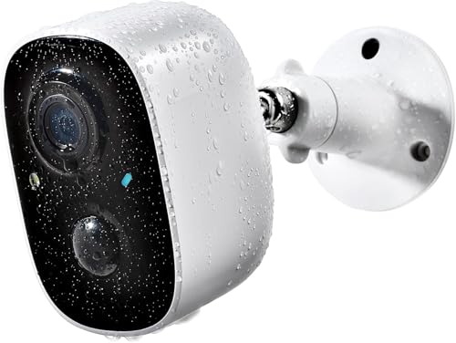 Security Camera Wireless Outdoor, Outdoor Camera Wireless 2-Way Talk Battery Powered Wi-Fi Cameras for Outside and Indoor 2K Night Vision AI Motion Detection Spotlight Siren Alarm IP65 Weatherproof