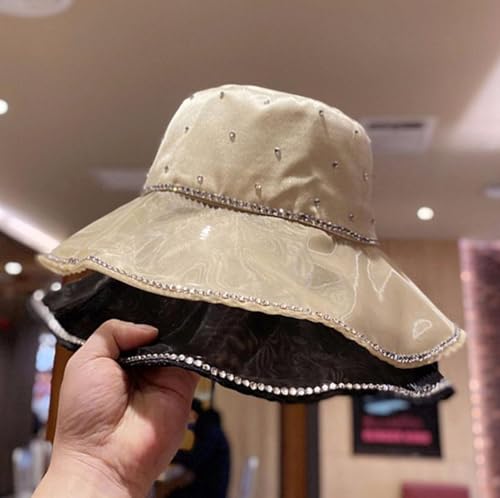 Sombrero tipo bucket de mujer con pedrería y brillo miniatura 5