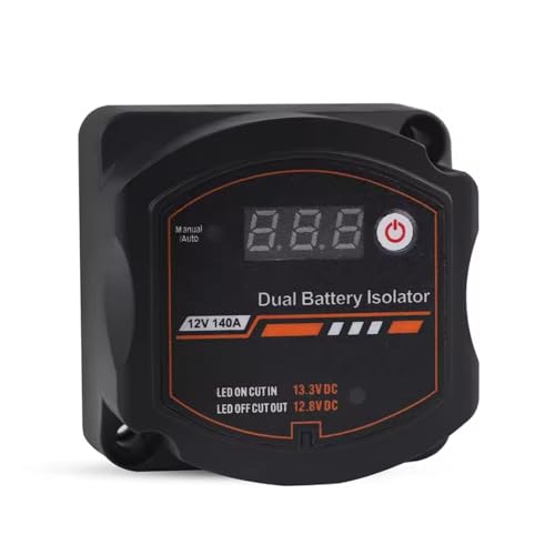 Relais de batterie 12V 140A double coupleur isolateur avec écran LCD numérique