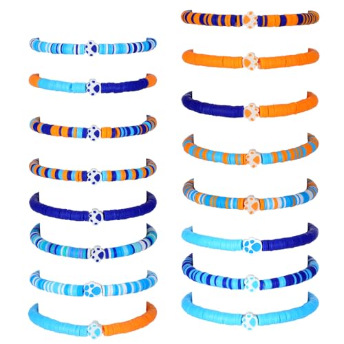 16 Pcs Birthday Party Supplies Favors Friendship Bracelet Set Adj...