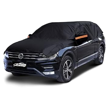 car cover half snow