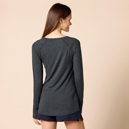 Amazon Essentials Women's Brushed Tech Stretch Long-Sleeve Crewneck Shirt (Available in Plus Size)3