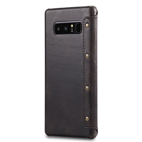 Cover Samsung Note 8 Flip, Bestsky Cuoio di Retro