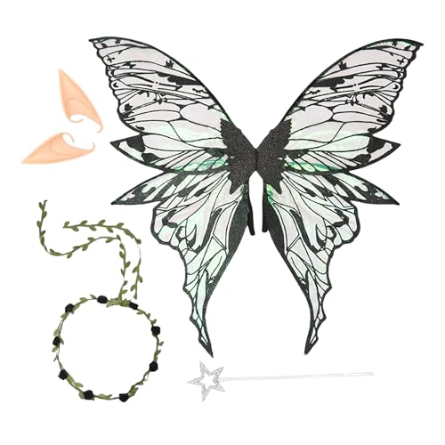 Ailes de fée pour adultes et serre-tête ange pour costume de fête