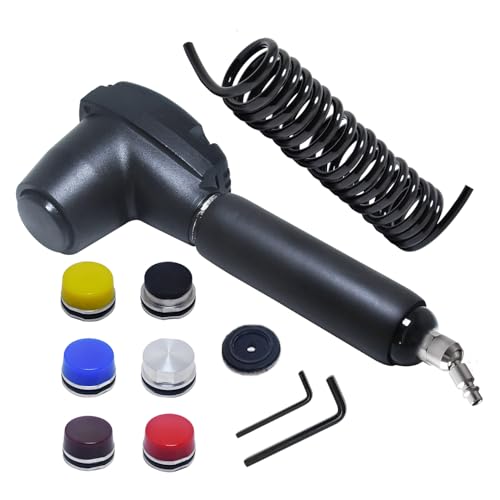 Air Palm Hammer Pneumatic Long Handle Hammer Body Repair Dead Blow Hammers With 5pcs Plastic Tip For Remove Small Laser Cut Parts