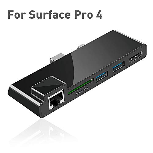 Portable Dock for Surface Pro 4 USB Hub Docking Station with 1000M Ethernet