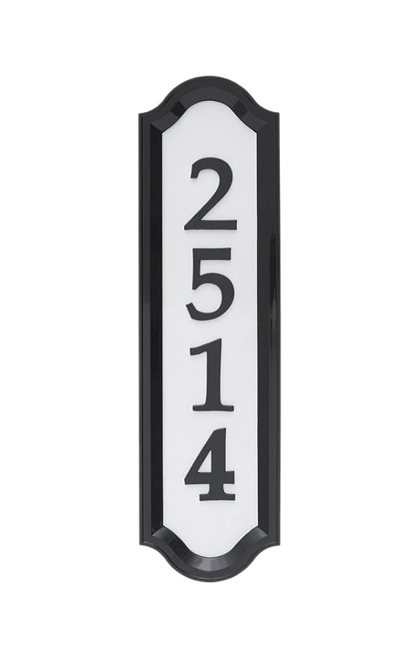 Whitehall Products Nite Bright Address Sign, 16" x 4.5", Black Numbers White Reflective Background by Whitehall - Image 7