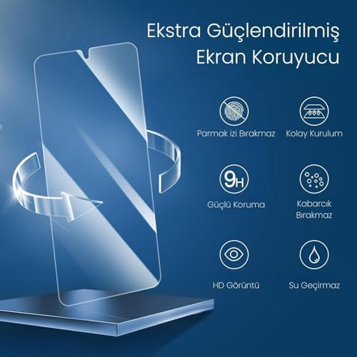 PSR Aksesuar Samsung Galaxy A24 Serisi ile Uyumlu Ekran Koruyucu - Otomatik Hizalama | Tam Koruma Sağlayan | Kırılmaz Cam (Galaxy A24) - Görsel 2
