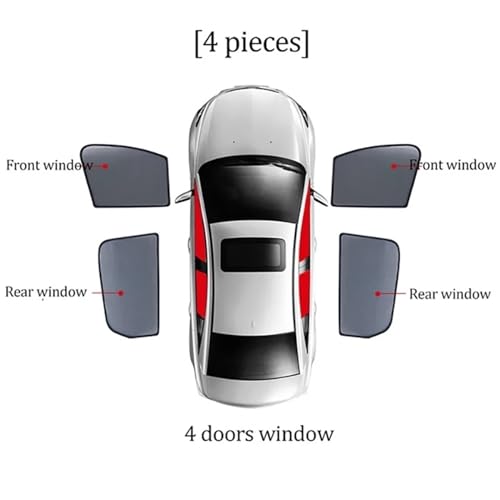 Parasol magnético para coche Toyota RAV4 protector solar de parabrisas delantero y ventana 4P 2