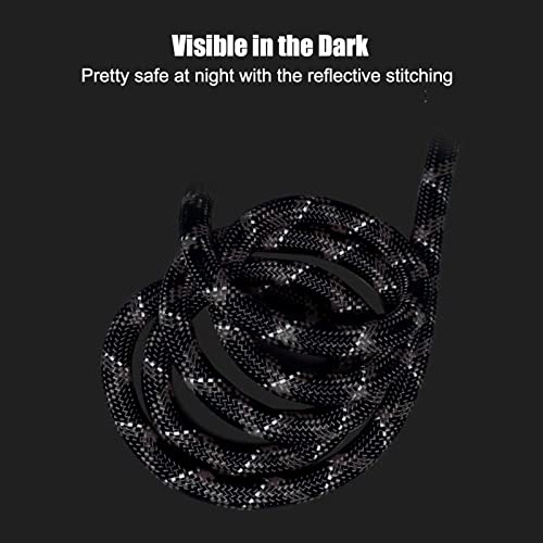 Hands Free Dog Leash(8.5Ft), 8 In 1 Multifunction Nylon Double Leash For Dogs,1.2Cm Dog Training Leash With Reflective Stitching, Adjustable Waist Dog Leash Fits All Waist For Medium Large Dogs-Grey #TOP5