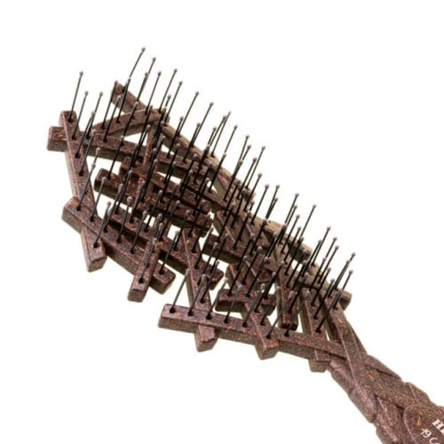 Head Jog 19 Coconut Brush, Eco-Friendly Detangler with Flexible Bristles for Wet or Dry Hair, Made from Coconut Husk - Image 2