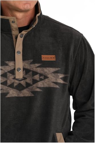 Cinch Men's Charcoal Fleece Pullover Charcoal XXL3