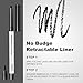 HECI BEAUTY Sharpenable Gel Eyeliner Pencil, Multi-Use Longwear Eyeliner Pencil, Ultra-Smooth Tip Eye Makeup with Up to 24HR Wear, Waterproof & Smudge-Proof -Black