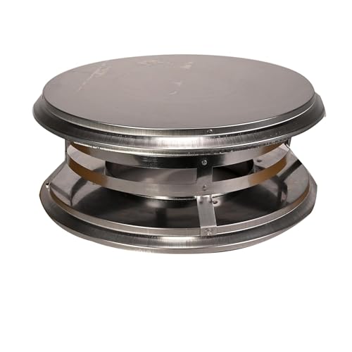 M G Duravent 8DT-VC 8 Inch Duratech Rain Cap Stainless Steel