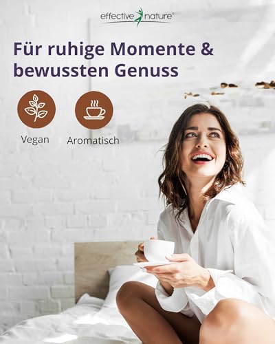 effective nature Lupinenkaffee 500 g Pulver - Koffeinfreier Kaffeeersatz aus Süßlupine - Basisch - Vollmundig & Nussig - Regional aus Deutschland