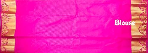 Image of VFCollections Women's Kanchipuram Silk Saree With Blouse Piece