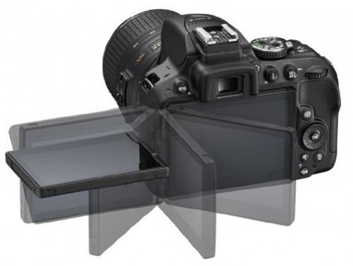 Image of Nikon D5300 24.2 MP Digital SLR Camera (Grey) with 18-55 VR Kit Lens, 8GB Card and Camera Bag