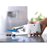 Diseño portátil y tamaño pequeño: es una herramienta de costura rápida, simple y práctica que es fácil de usar y transportar. Ideal para reparaciones rápidas, más fáciles y más convenientes que las máquinas de escritorio convencionales.
