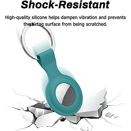 4 Pezzi Custodia AirTag, Cover Portachiavi per