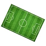 Healeved Fußballfeld Anti Rutsch Bodenaufkleber 40X60cm rutschfeste Duschmatte mit Waschbarem Farbechtem Material für Haushalt und Bad Strapazierfähiger Fußball Motiv Fußmattenaufkleber
