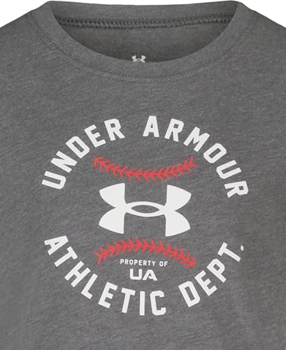 Image of Under Armour Boys' Short Sleeve Core Graphic T-Shirt, Lightweight & Breathable, Relaxed Fit