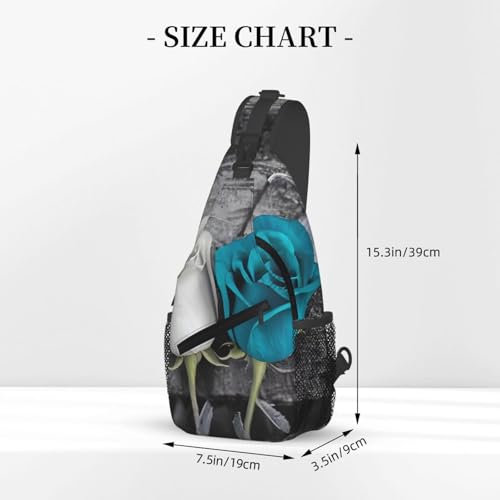 Bolso cruzado tipo mochila deportiva para hombre y mujer negro miniatura 3