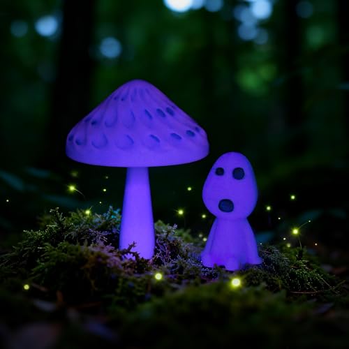 Image of IEMAI Purple Glow in The Dark PETG Filament 1.75mm 1KG, Luminous 3D Printer Filament High-Brightness & Long-Lasting Glowing, Neat Wound & Easy Printing for Home Decor