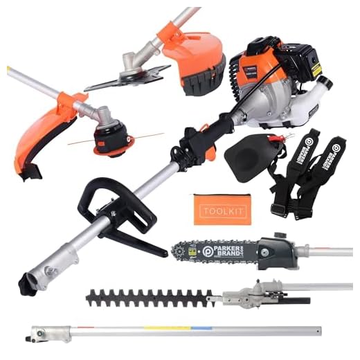 4. 52cc Petrol Multi Function 5 in 1 Garden Tool