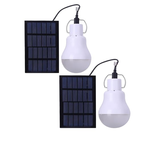 Meichoon Solar Bombilla 2 Pcs Set Portable LED Strip Panel 110LM Recargable Camping Light Outdoor Work Home Lighting Emergency Lights MY12