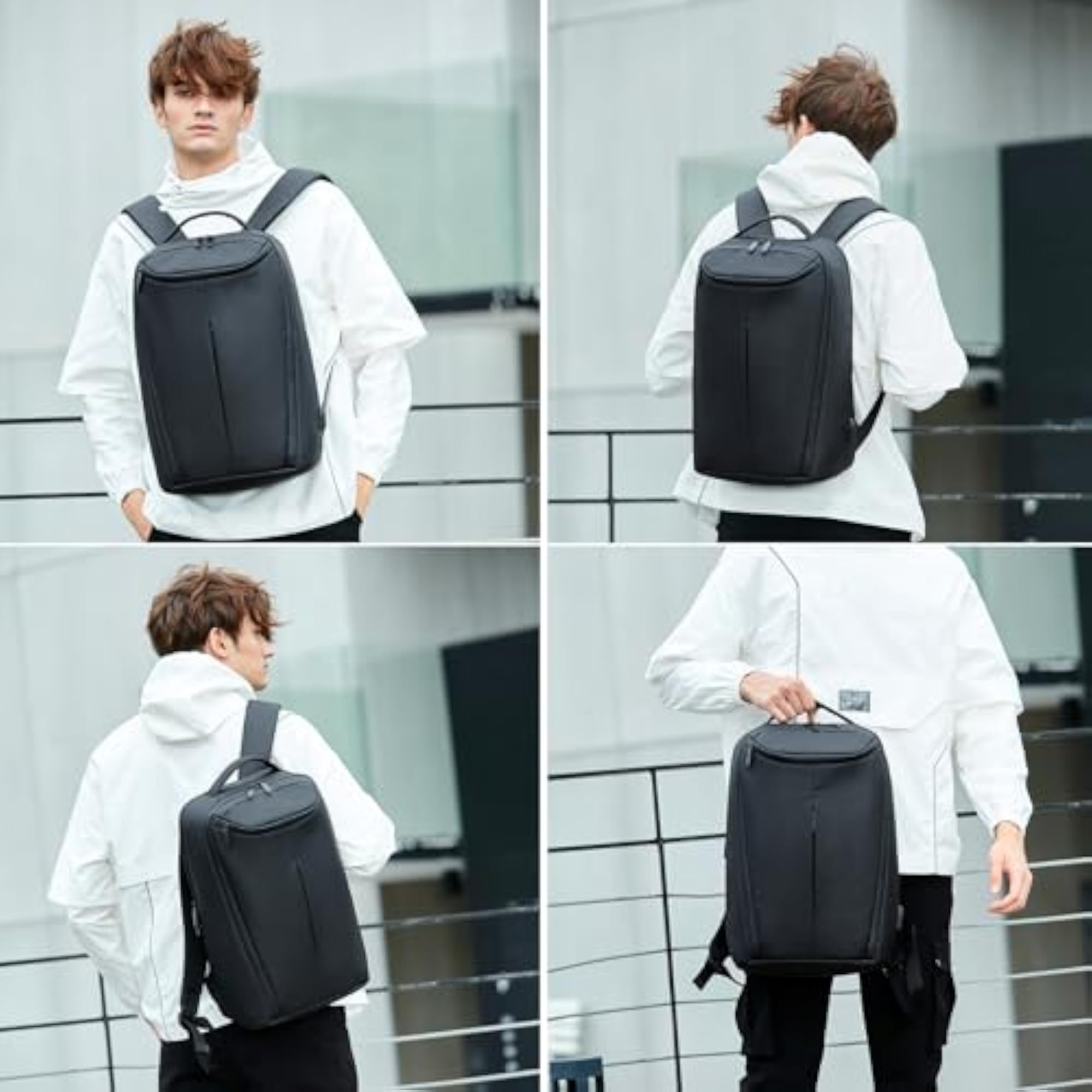 Business Smart Backpack, Waterproof Laptop Backpack with USB Port