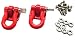 Apex RC Products 1/10 RC Rock Crawler Scale Red Winch Shackles - 2pcs 4051