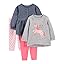 Denim/Grey Unicorn/Light Pink/Pink