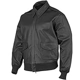 Camping Mil-Tec US Lederjacke Flieger A2 schwarz Gr.M