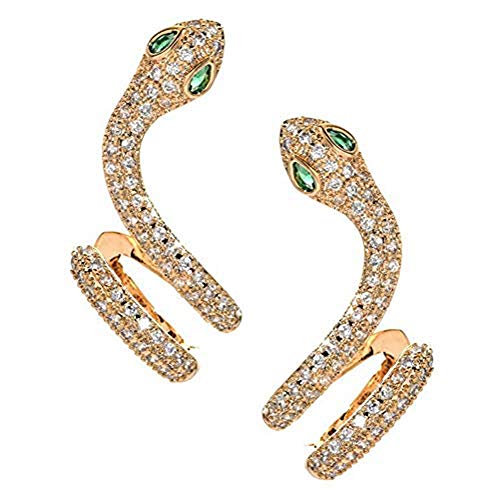 Fikujap kreative Persönlichkeit Micro-Intarsien Zirkon Snake förmigen...