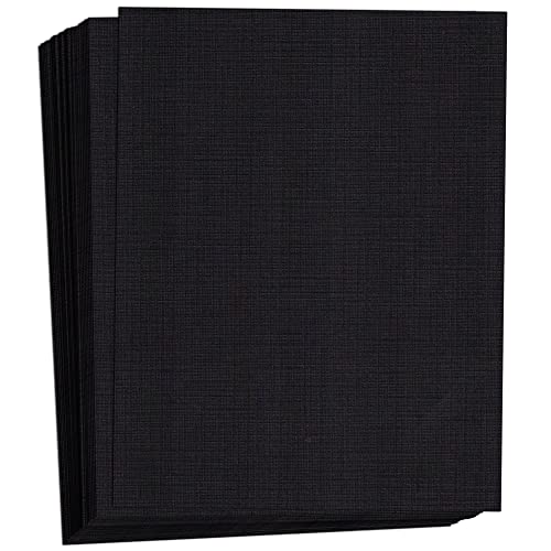 Papier cartonné noir 36,3 kg Hamilco anti-gondolement pour découpes scrapbooking